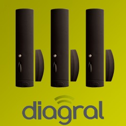 3 Détecteurs d'ouverture brun Diagral DIAG31APK
